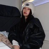 Blackpink Jennie Black Leather Jacket