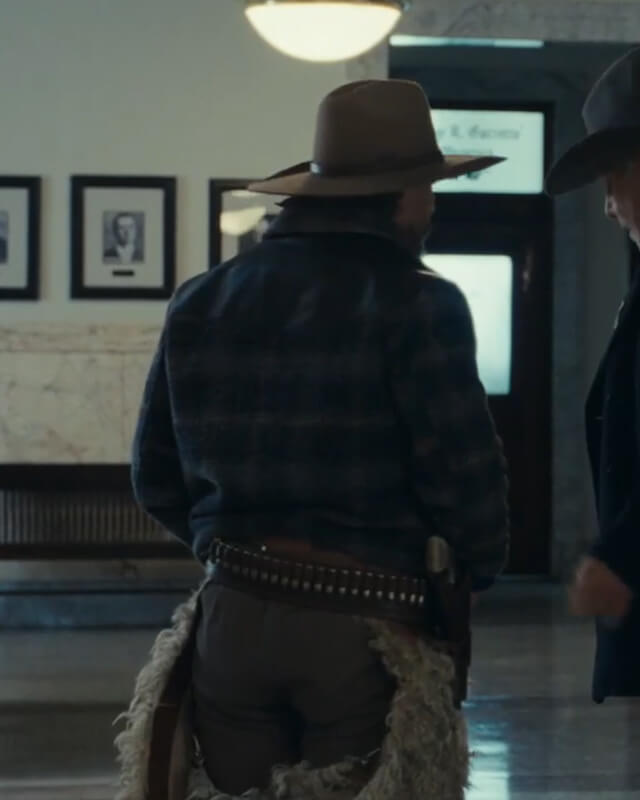 1923 Jack Dutton Yellowstone Checkered Jacket