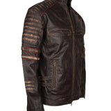 Men's Biker Gothic Leather Jacket