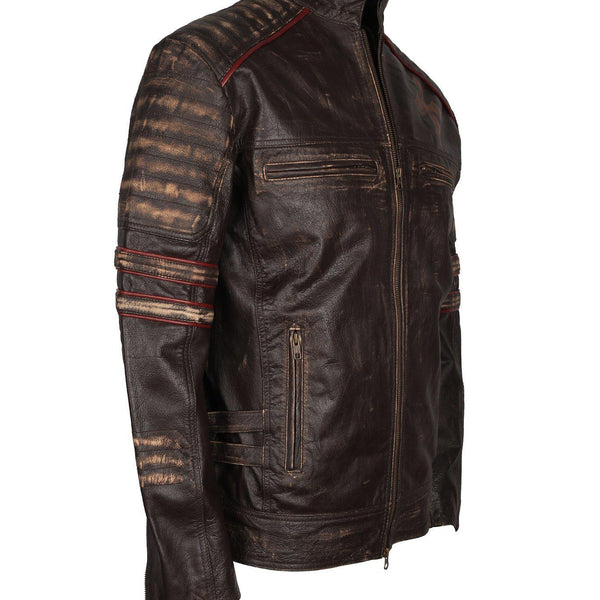 Men's Biker Gothic Leather Jacket
