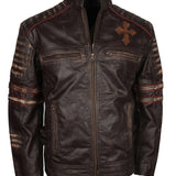 Men's Biker Gothic Leather Jacket