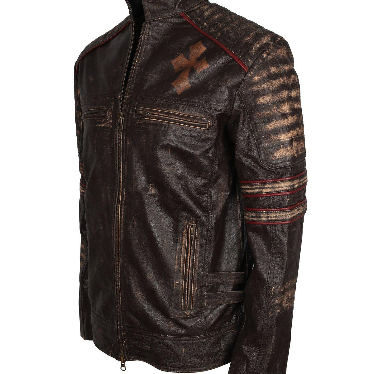 Men's Biker Gothic Leather Jacket