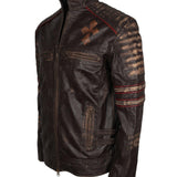 Men's Biker Gothic Leather Jacket