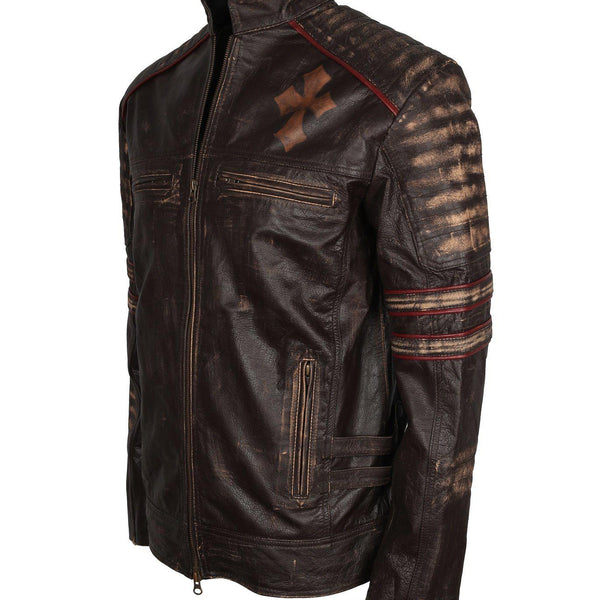 Men's Biker Gothic Leather Jacket