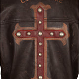 Men's Biker Gothic Leather Jacket
