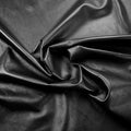 Black Nappa Sheepskin Leather Hide AA Grade, showing soft supple drape in black