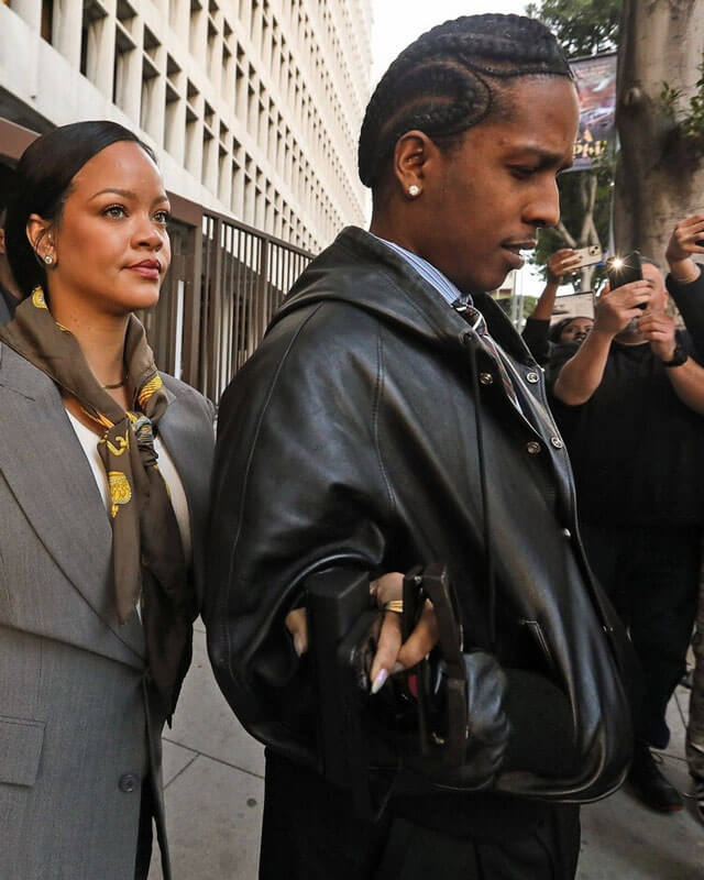 A$AP Rocky Hooded Leather Jacket