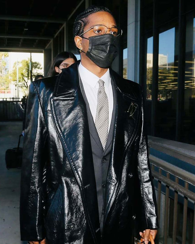 A$AP Rocky Leather Coat