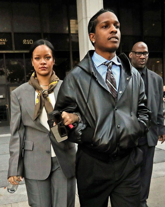 A$AP Rocky Hooded Leather Jacket