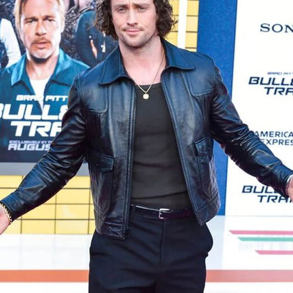 Aaron Taylor Johnson Leather Jacket