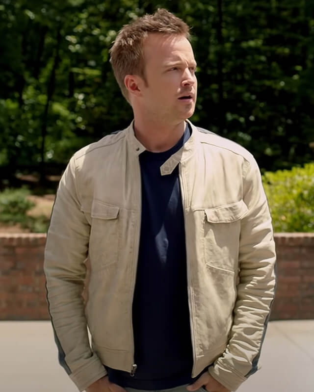 Aaron Paul Need for Speed Leather Jacket