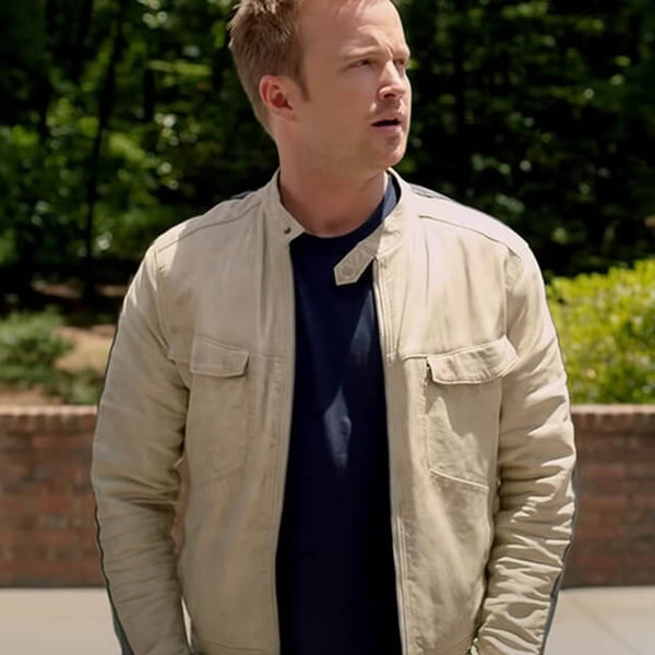 Aaron Paul Need for Speed Leather Jacket