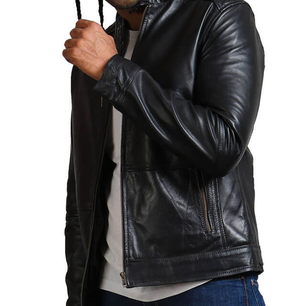 American Flag Skull Leather Jacket