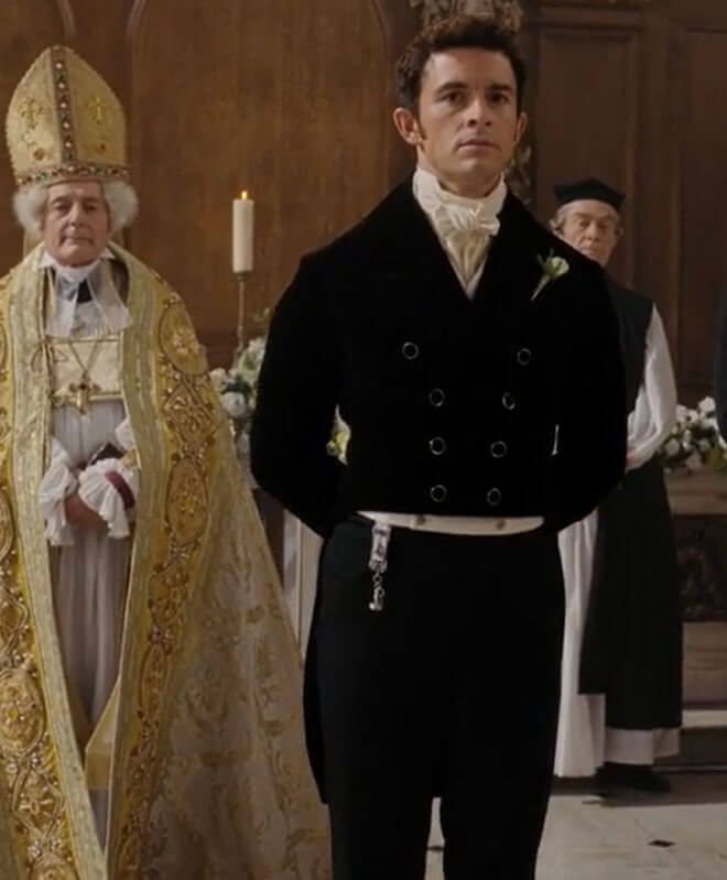 Anthony Bridgerton Black Wedding Tailcoat S02