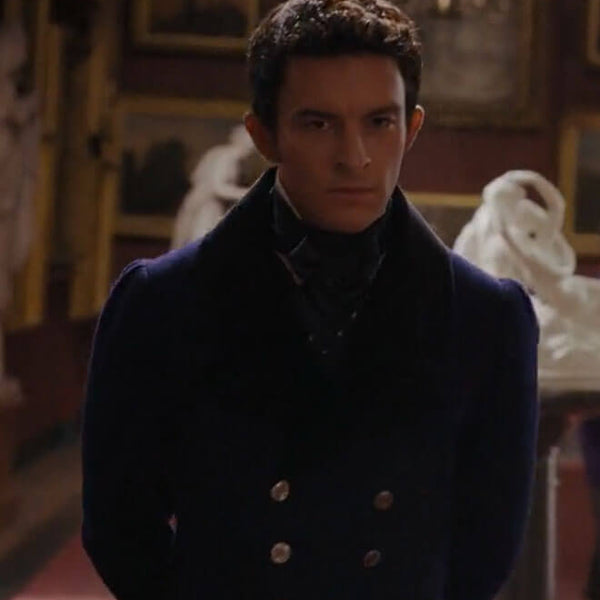 Anthony Bridgerton Blue Wool Tailcoat S02