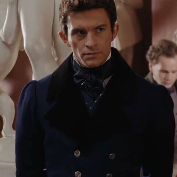 Anthony Bridgerton Blue Wool Tailcoat S02