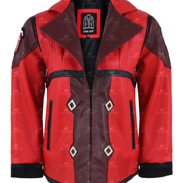 Arcane Vi LoL Red Cosplay Leather Jacket