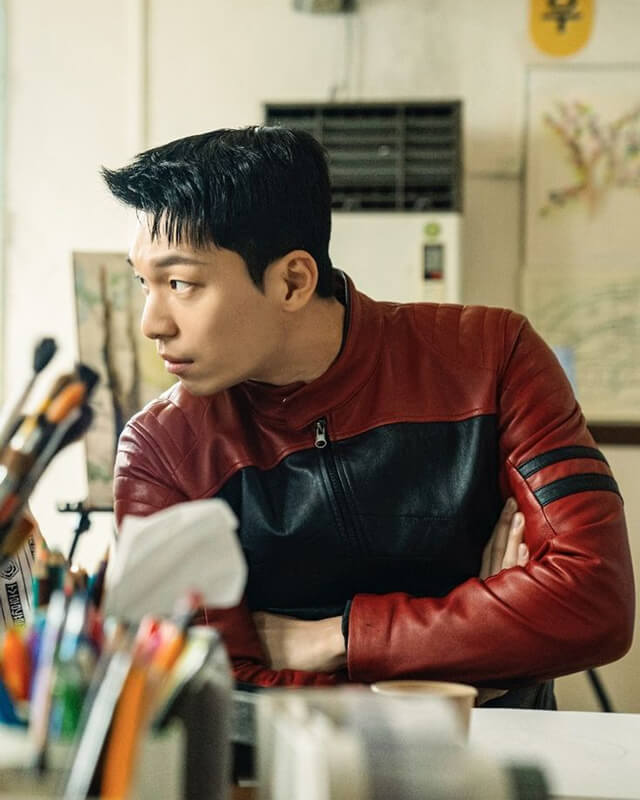 Wi Ha-joon Bad and Crazy Leather Jacket