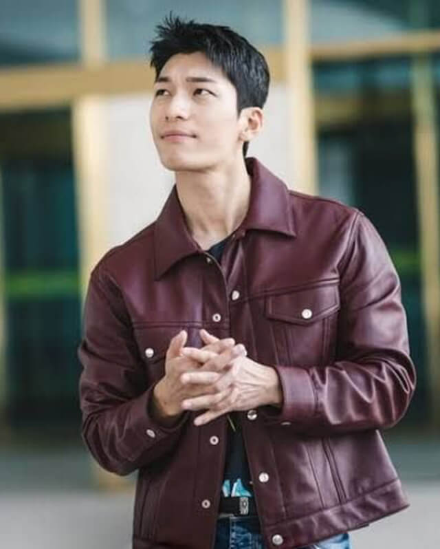 Wi Ha-joon Bad and Crazy Trucker Leather Jacket