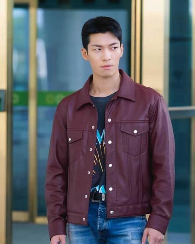 Wi Ha-joon Bad and Crazy Trucker Leather Jacket