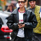 USA Bella Hadid Leather Jacket