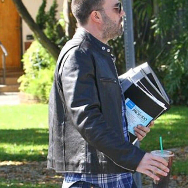 Ben Affleck Black Leather Jacket