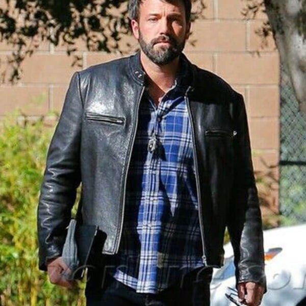 Ben Affleck Black Leather Jacket