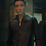 Sparrow Academy Ben Hargreeves Red Leather Jacket S03