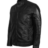 Skull With Wings Road Rebel Leather Biker Jacket