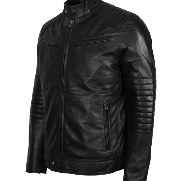 Skull With Wings Road Rebel Leather Biker Jacket