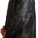 Vintage Distressed Biker Leather Jacket