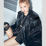 Blackpink Shut Down Rose Black Leather Jacket