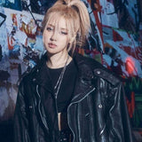 Blackpink Shut Down Rose Black Leather Jacket