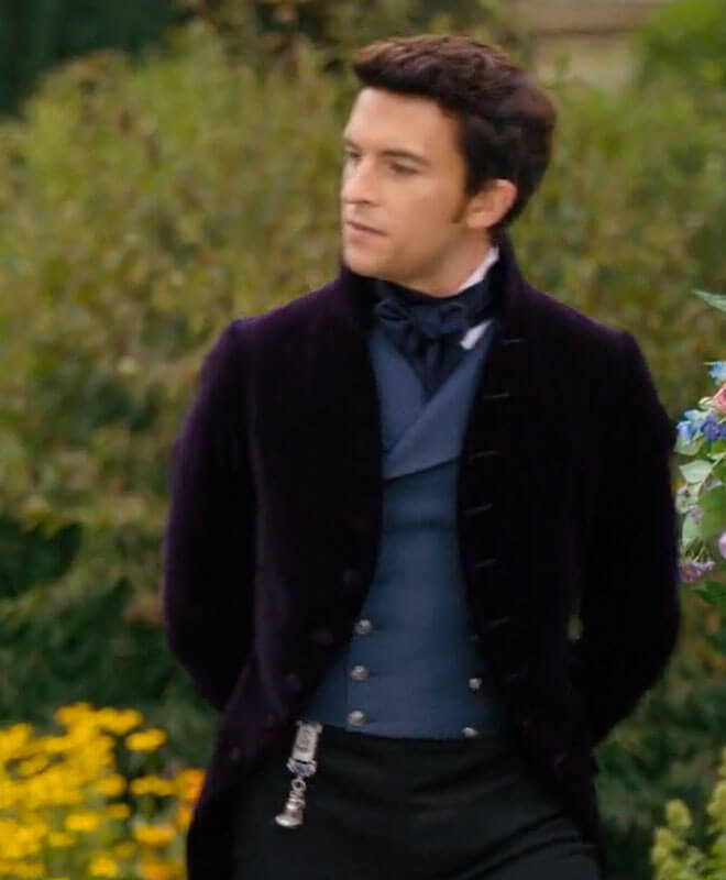 Anthony Bridgerton Purple Coat S02