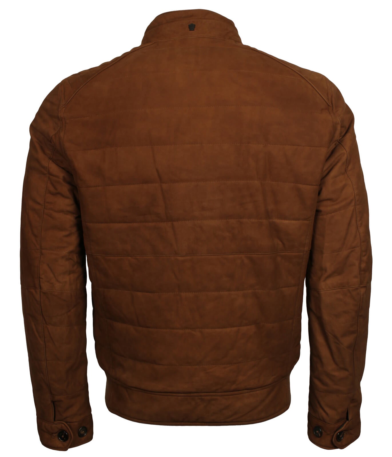 Men’s Brown Suede Bomber Jacket