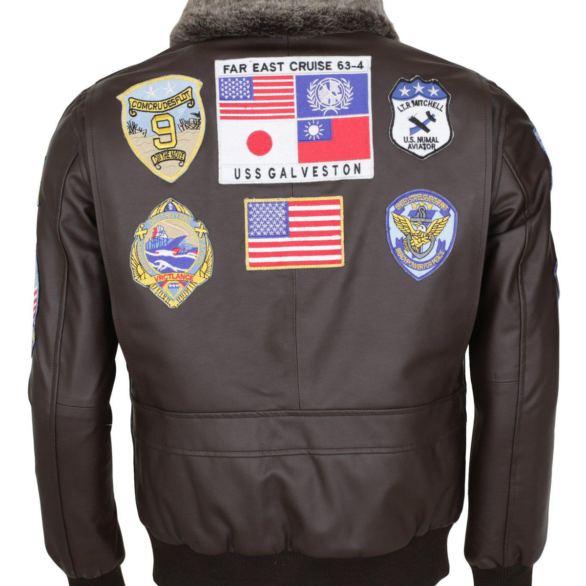 Mens Aviator Jacket Genuine Leather Bomber Jacket