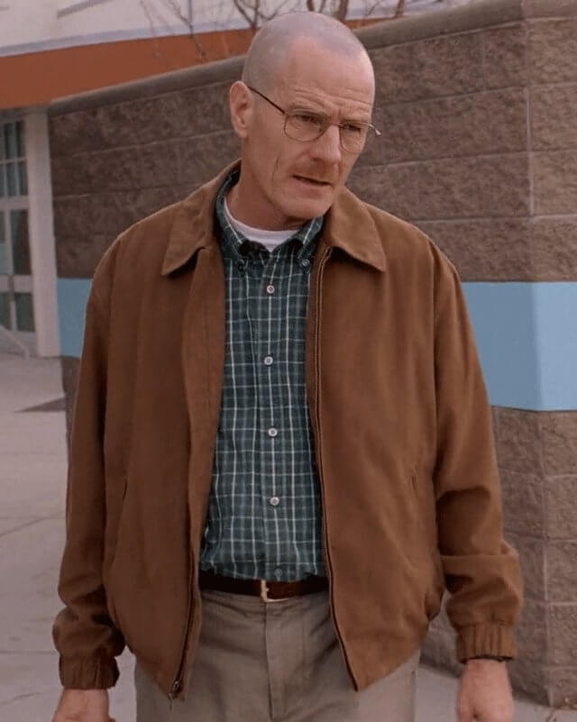 Walter White Breaking Bad Brown Bomber Jacket