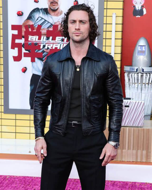 Aaron Taylor Johnson Leather Jacket
