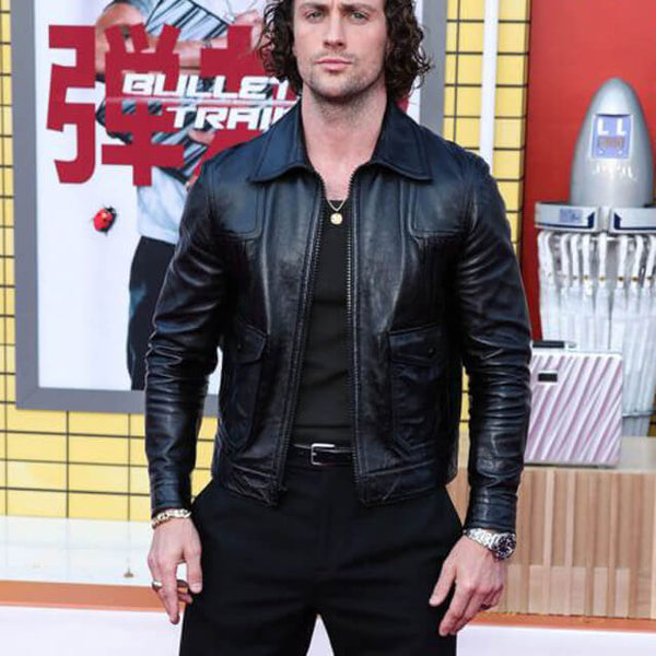 Aaron Taylor Johnson Leather Jacket