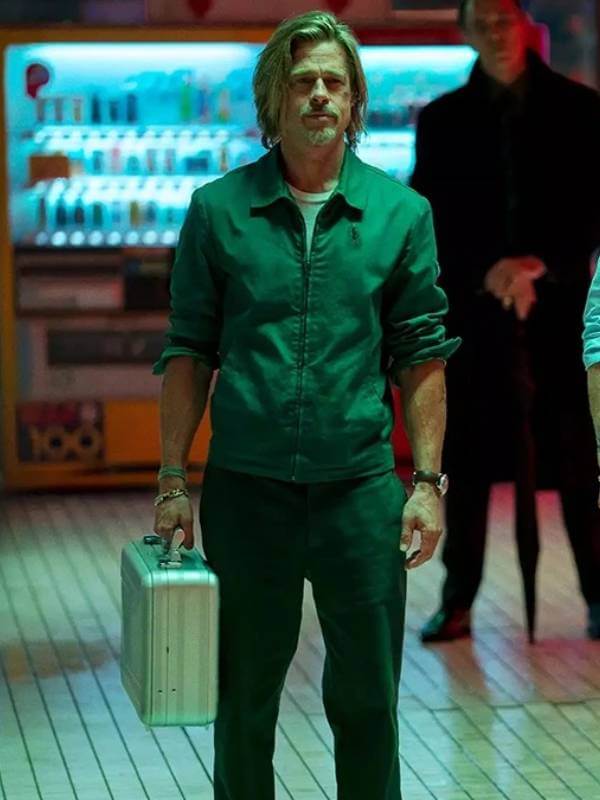 Bullet Train Brat Pitt Green Jacket