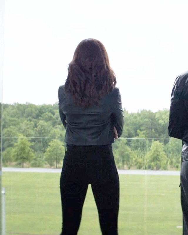 Captain America: Civil War Black Widow Leather Jacket