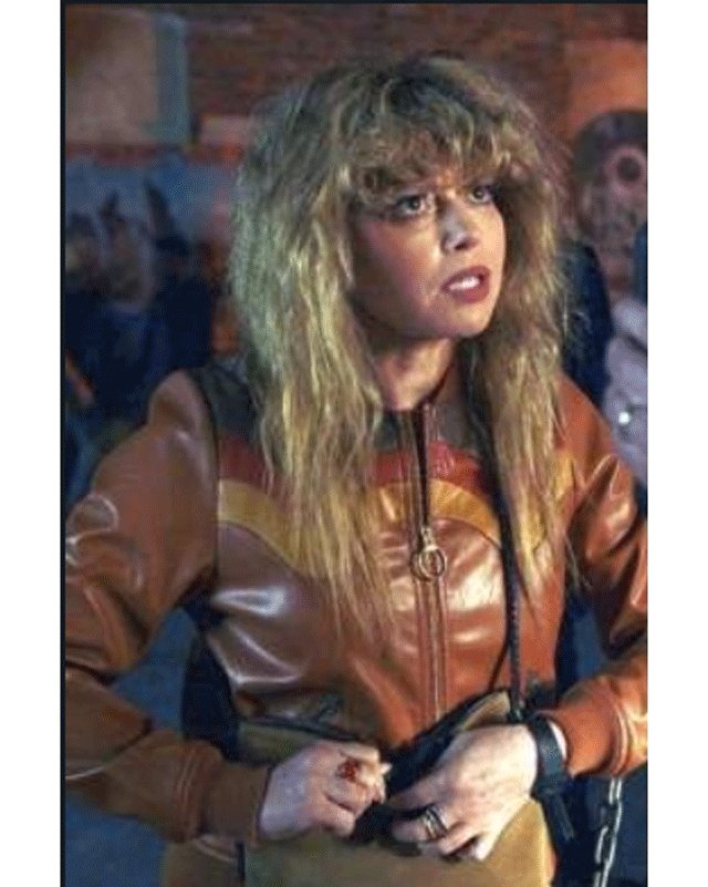 Poker Face Charlie Cale Leather Bomber Jacket