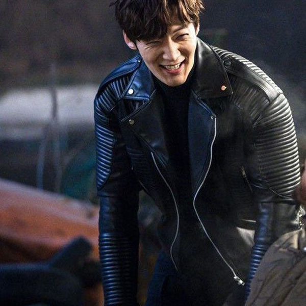 Choi Jin-Hyuk Rugal Black Leather Jacket