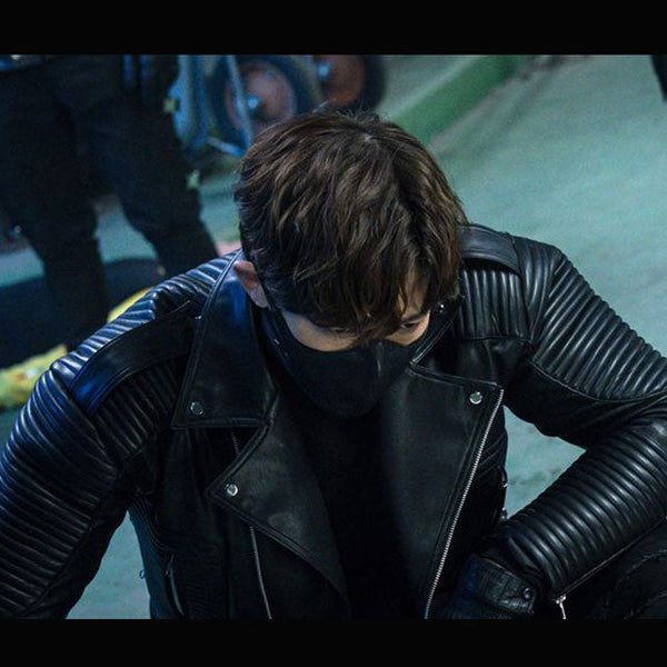 Choi Jin-Hyuk Rugal Black Leather Jacket