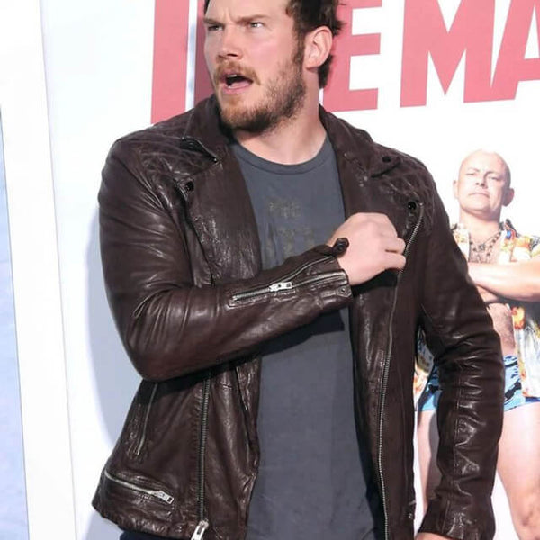 Chris Pratt Brown Leather Jacket