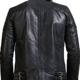 Men's Biker Black Leather Jacket