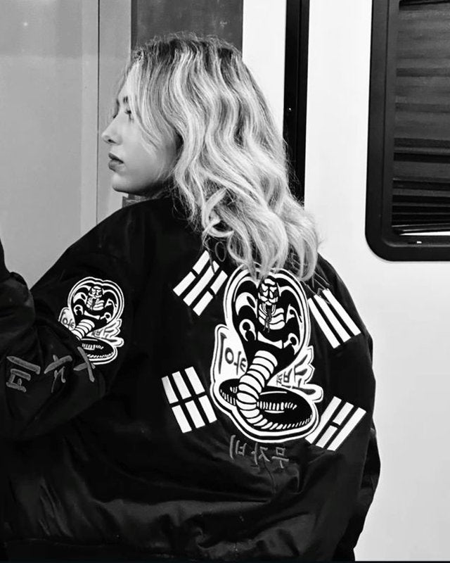 Cobra Kai Bomber Leather Jacket S06