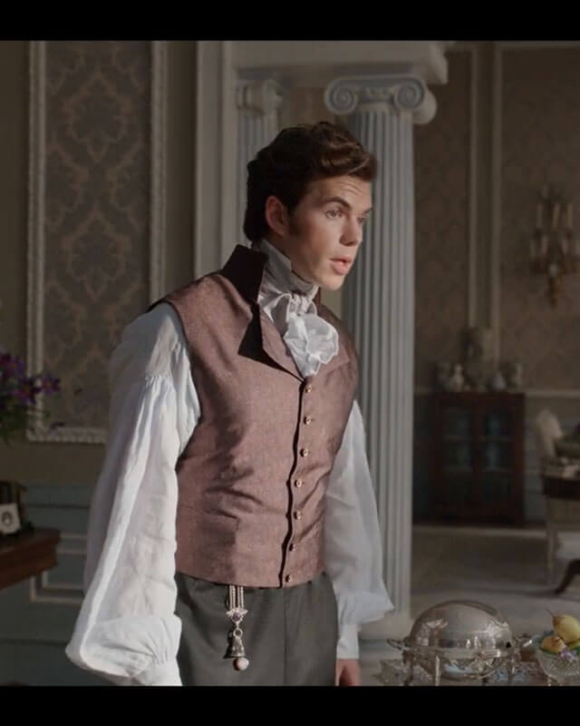 Colin Bridgerton Brown Waistcoat S03