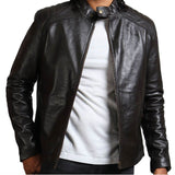 Dark Brown Biker Leather Jacket