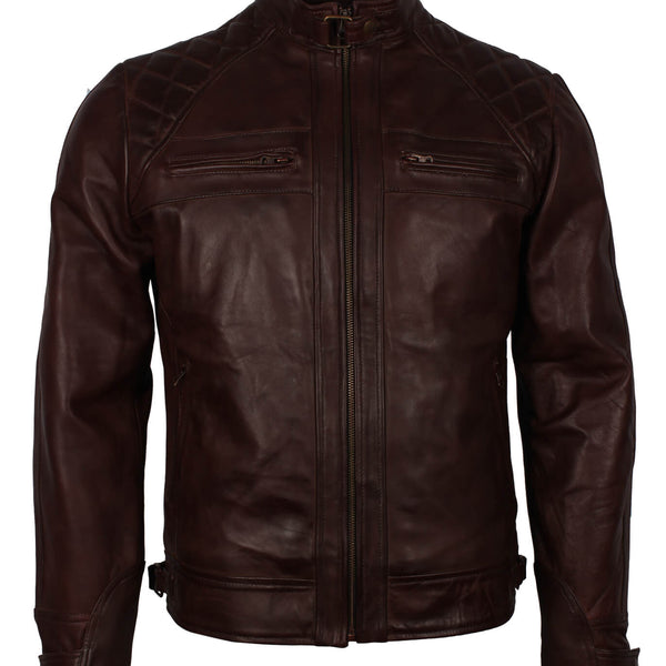 Dark Brown Motorcycle Leather Jacket